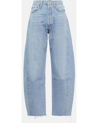 Agolde - Luna High-Rise Barrel-Leg Jeans - Lyst