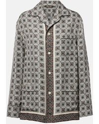 Loro Piana - Lian Printed Silk Twill Shirt - Lyst