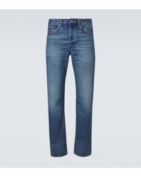 FRAME - Mid-Rise Straight Jeans - Lyst