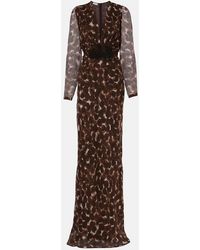 Dries Van Noten - Printed Silk Gown - Lyst