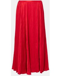 Polo Ralph Lauren - Mid-Rise Midi Skirt - Lyst