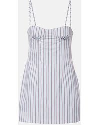 SIR. - Pinstripe Cotton-Blend Minidress - Lyst