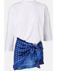 Christopher Esber - Silk-Trimmed Cotton Beach Cover-Up - Lyst