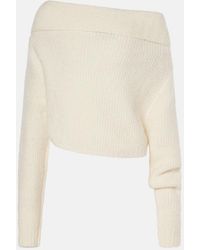 Christopher Esber - Off-Shoulder-Pullover Aus Boucle - Lyst