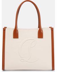 Christian Louboutin - By My Side E/w Large Canvas Tote Bag - Lyst