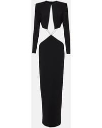 Monot - Cutout Crepe Maxi Dress - Lyst
