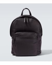 ZEGNA - Secondskin Hoodie Leather Backpack - Lyst