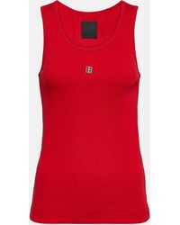 Givenchy - Ribbed-knit Cotton Jersey Tank Top - Lyst