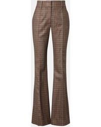 Gabriela Hearst - Rhein Checked Wool And Cashmere Flared Pants - Lyst