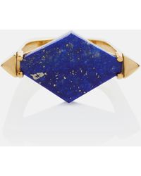 Aliita - Deco Rombo 9kt Gold Ring With Lapis Lazuli - Lyst