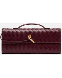 Bottega Veneta - Andiamo Intrecciato Leather Clutch - Lyst