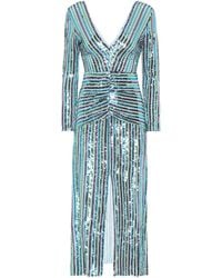 RIXO London Emmy Dress - Blue