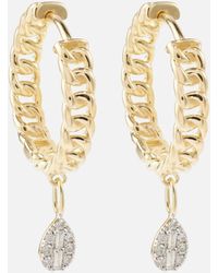 STONE AND STRAND - 10kt Gold Earrings With Diamonds - Lyst