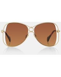 Aquazzura - Malibu Oversized Sunglasses - Lyst