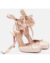 Christian Louboutin - Cassia 100 Crepe Satin Pumps - Lyst