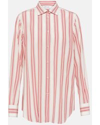 Loro Piana - Striped Silk Shirt - Lyst