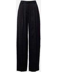 TOTEME - Satin Wide-Leg Pants - Lyst