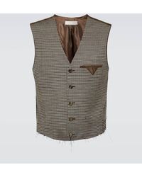 Our Legacy - Cut Fringed Checked Vest - Lyst