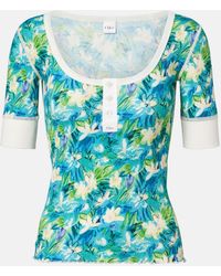 Chloé - Floral Cotton-Blend Bowling Shirt - Lyst