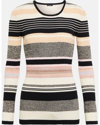 JOSEPH - Striped Long-Sleeve Top - Lyst