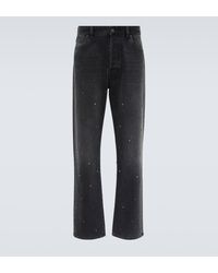 Valentino - Jean droit a ornements - Lyst