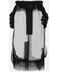 Maison Margiela - Midirock Aus Tuell - Lyst