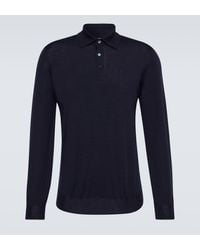 Brunello Cucinelli - Wool And Cashmere Polo Sweater - Lyst