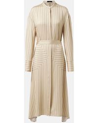 JOSEPH - Robe Chemise Orlana En Soie Melangee - Lyst