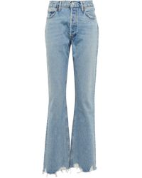 Agolde Relaxed Bootcut Mid-rise Jeans - Blue