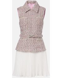 Self-Portrait - Minikleid Mit Kristallen Und Pailletten - Lyst