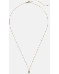 STONE AND STRAND - 14Kt Charm Necklace With Diamonds - Lyst