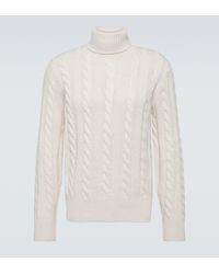 Polo Ralph Lauren - Cable-Knit Wool And Cashmere Turtleneck Sweater - Lyst