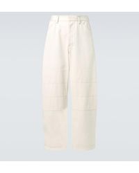 Lemaire - Cotton Drill Barrel-Leg Pants - Lyst