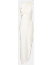 Coperni - Embroidered Asymmetric Maxi Dress - Lyst