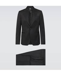ZEGNA - Single-breasted Wool And Mohair Tuxedo - Lyst