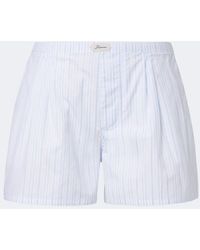 Jacquemus - Amelo Striped Cotton Poplin Shorts - Lyst