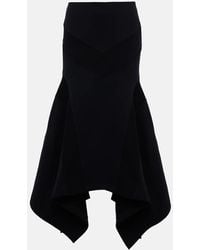 The Attico - Cotton Midi Skirt - Lyst