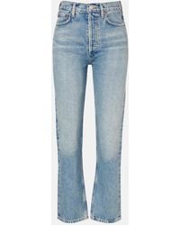 Agolde - 90's Pinch Waist High-Rise Straight Jeans - Lyst