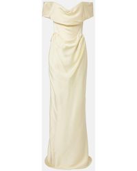 Vivienne Westwood - Nova Cocotte Draped Satin Bustier Gown - Lyst