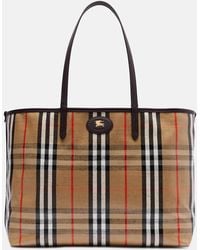Burberry - Tote Bag Highlands Medium Aus Jacquard - Lyst