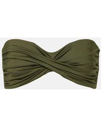 Johanna Ortiz - Sea Sprite Gathered Bandeau Bikini Top - Lyst