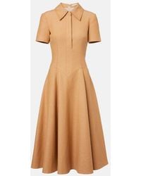 Emilia Wickstead - Jody Cotton And Linen Blend Dress - Lyst