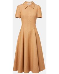 Emilia Wickstead - Jody Cotton And Linen Blend Dress - Lyst