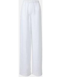 Loro Piana - Valerio High-Rise Linen Wide-Leg Pants - Lyst