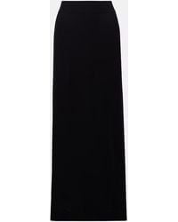 TOTEME - Side-Slit Crepe Maxi Skirt - Lyst