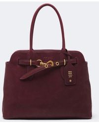 Miu Miu - Aventure Medium Leather Shoulder Bag - Lyst