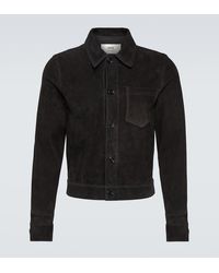 Ami Paris - Suede Overshirt - Lyst