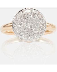 Pomellato Sabbia Ring aus 18kt Rosegold mit Diamanten - Weiß