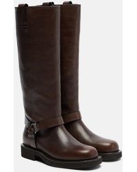 Brunello Cucinelli - Monili Leather Knee-High Boots - Lyst