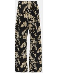 Marine Serre - Floral Jacquard Sweatpants - Lyst